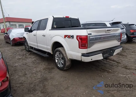 2016 Ford F-150 Platinum z USA, uszkodzony, nr VIN 1FTEW1EF1GFA43163